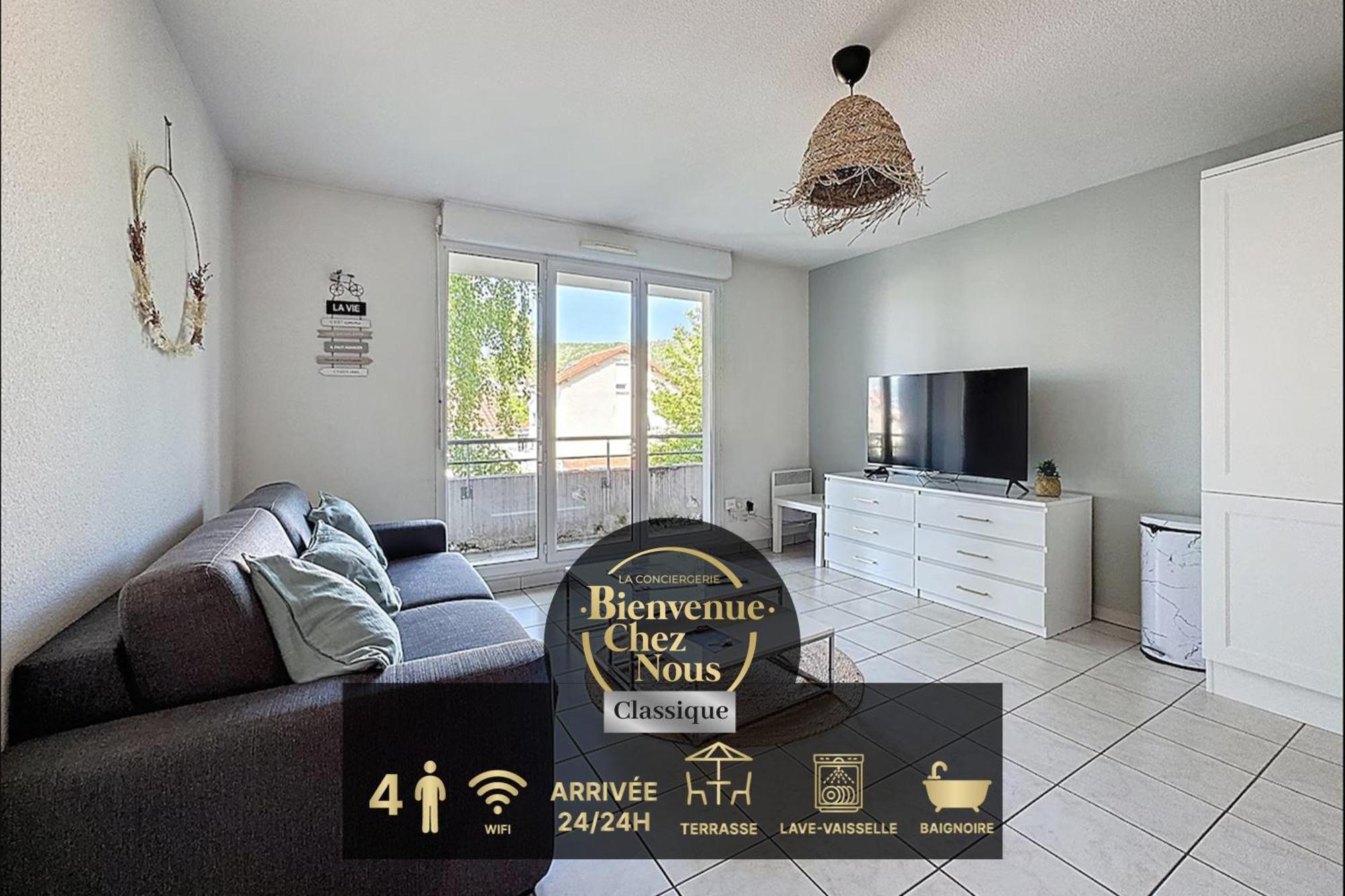 Апартаменти Sejour Cosy - Lit 180X200 - Wifi - Parking Клермон-Ферран Екстер'єр фото